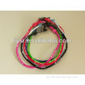 Manmade woven silicone titanium necklace nylon sport titanium necklace